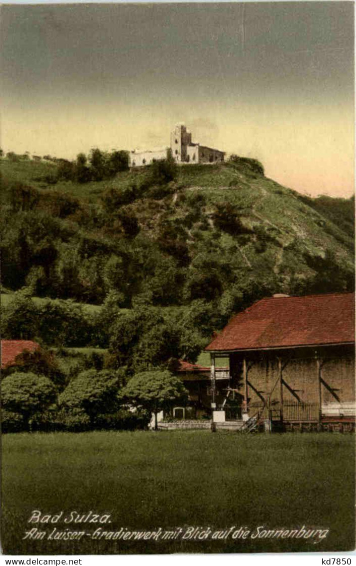 Bad Sulza, Am Luisen Gradierwerk Mit Blick Auf Die Sonnenburg - Weimar