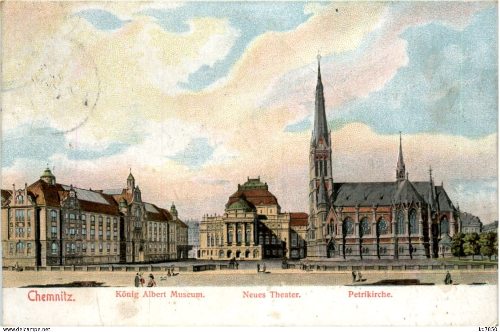 Chemnitz, König Albert Museum, Neues Theater, Petrikirche - Chemnitz