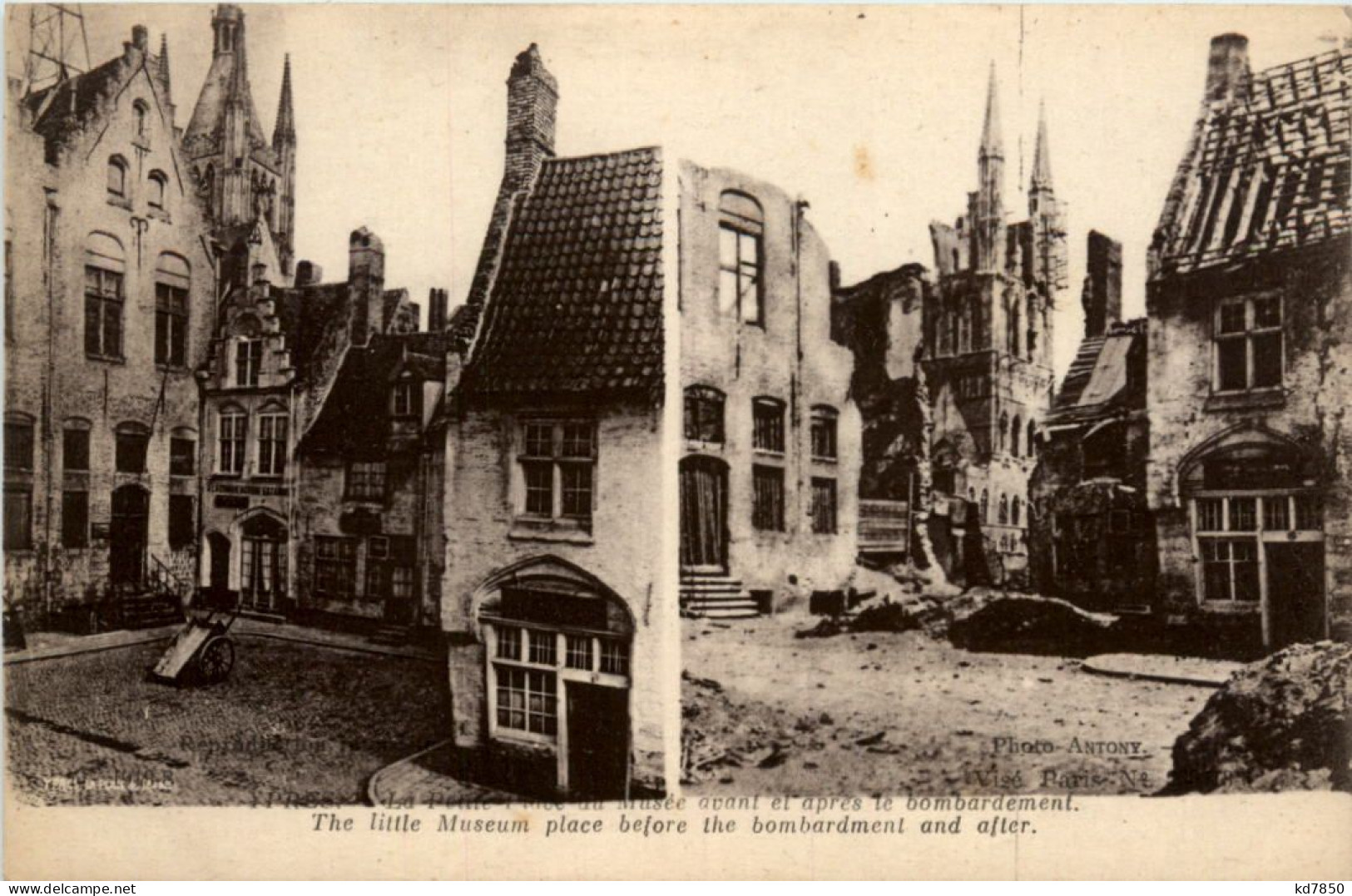 Ypres - Little Museum Before And After Bombardement - Ieper