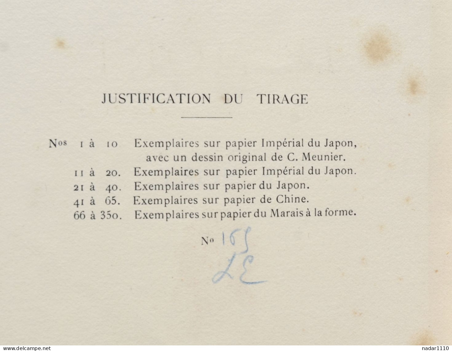 Le Mort - Camille Lemonnier, Illustrations Constantin Meunier - EO 1902, Exemplaire Numéroté Sur Marais à La Forme - 1901-1940