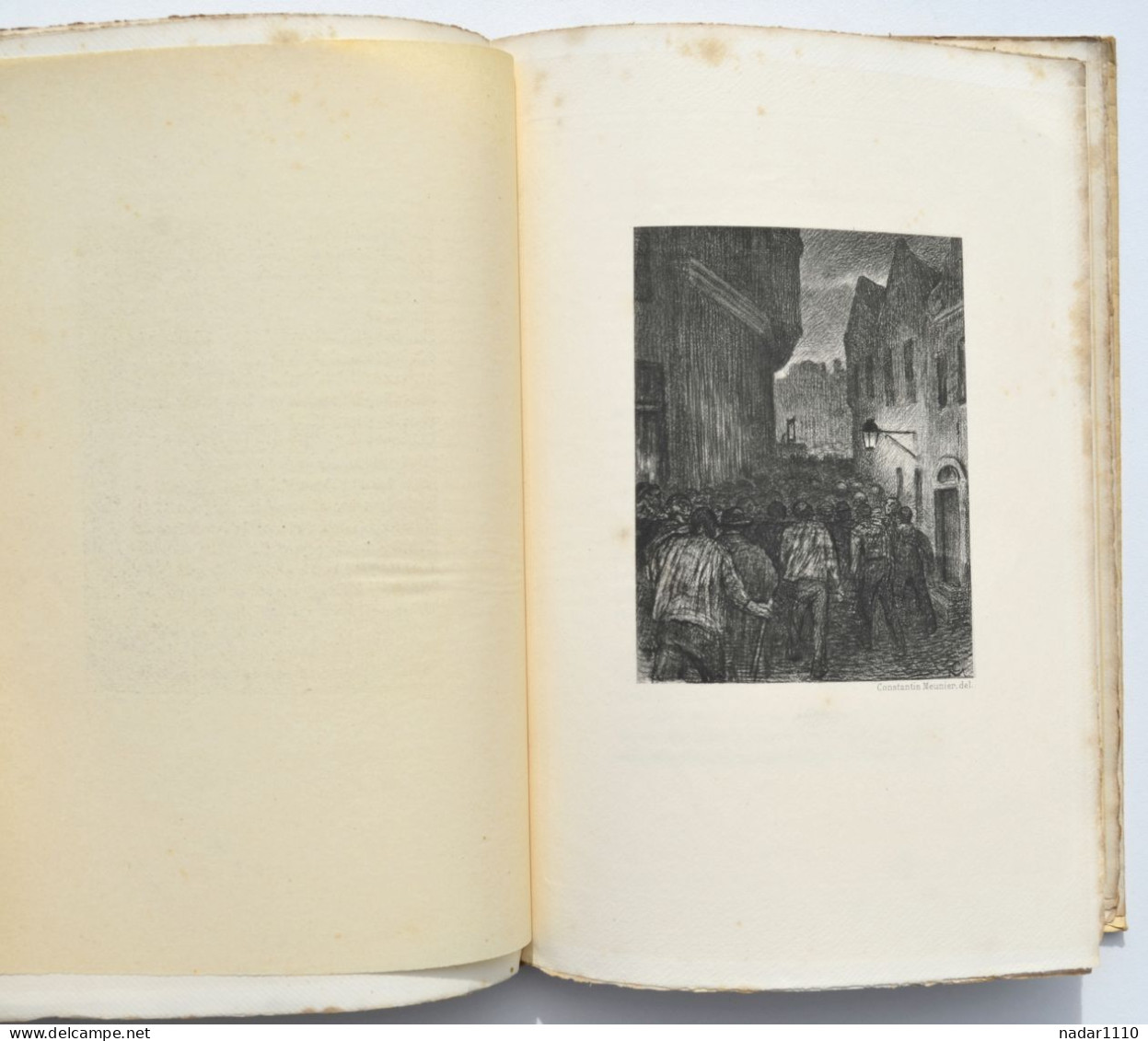 Le Mort - Camille Lemonnier, illustrations Constantin Meunier - EO 1902, exemplaire numéroté sur Marais à la forme