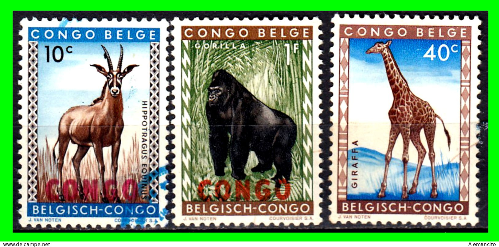 CONGO BELGA - BELGICA - ( AFRIKA ) SELLOS DIFERENTES AÑOS Y VALORES - Gebraucht