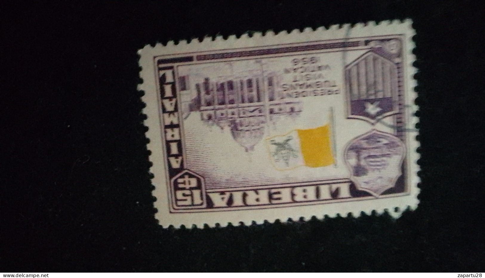 LİBERYA--1952   16 C      DAMGALI - Liberia