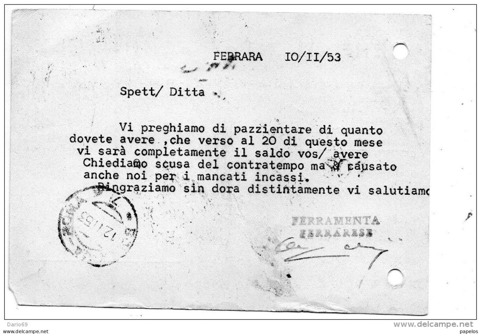 1955  CARTOLINA ESPRESSO  CON ANNULLO  ROMA A.D. ESPRESSI - Poste Exprèsse/pneumatique