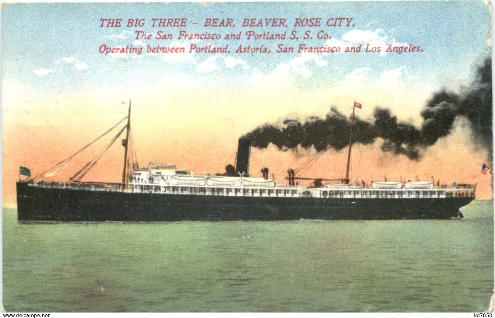 The Big Three Bear Beaver Rose City - Steamers