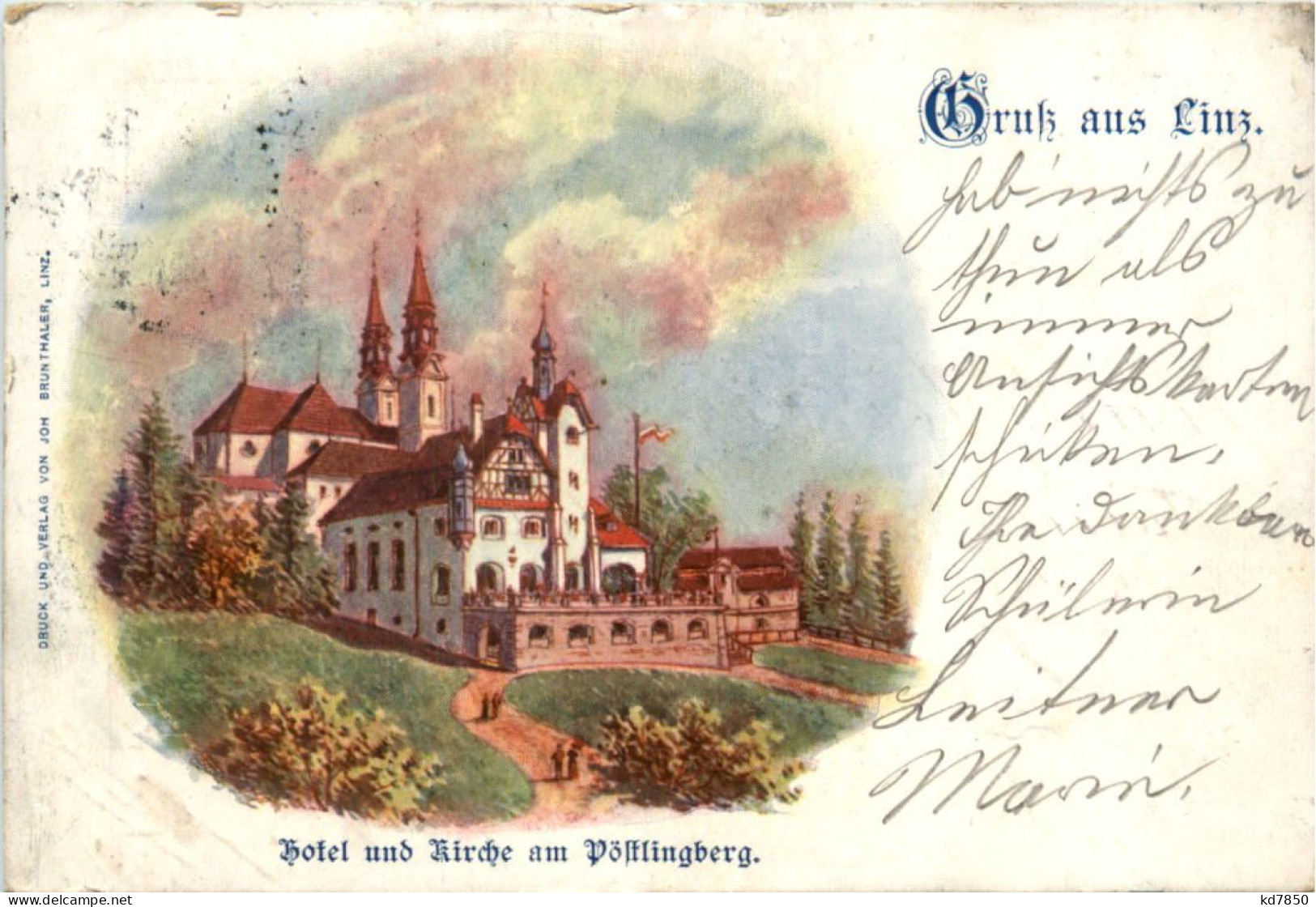 Gruss Aus Linz - Hotel Und Kirche Am Pöstlingberg - Linz