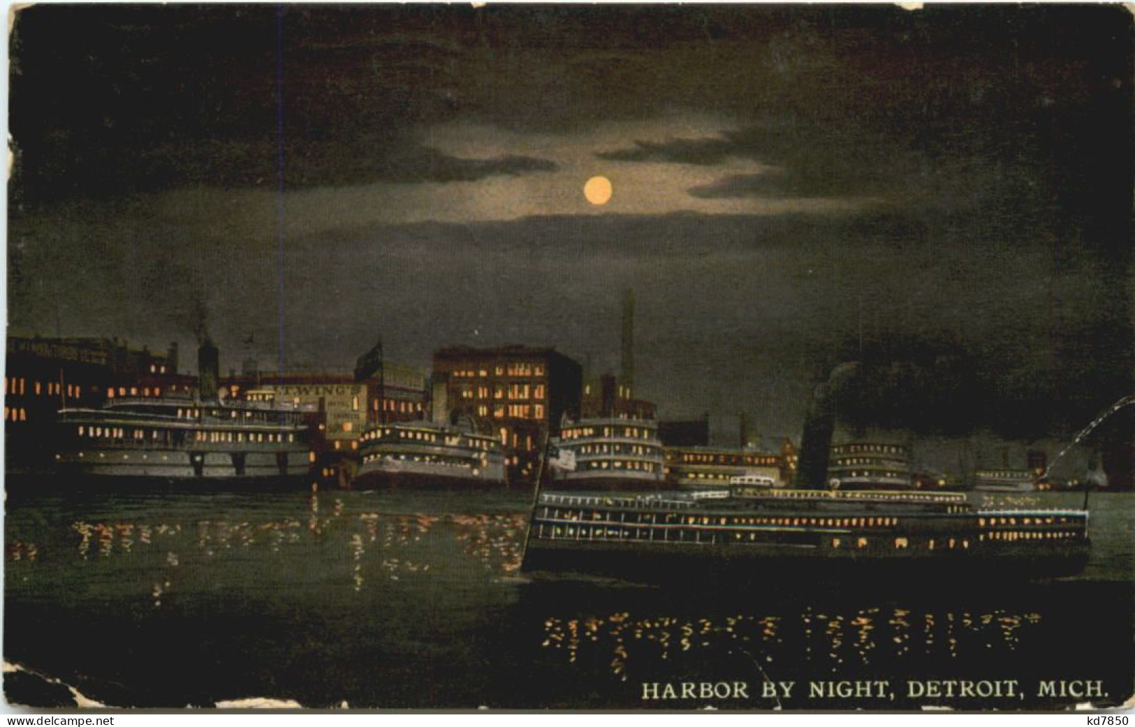 Detroit - Harbour By Night - Detroit