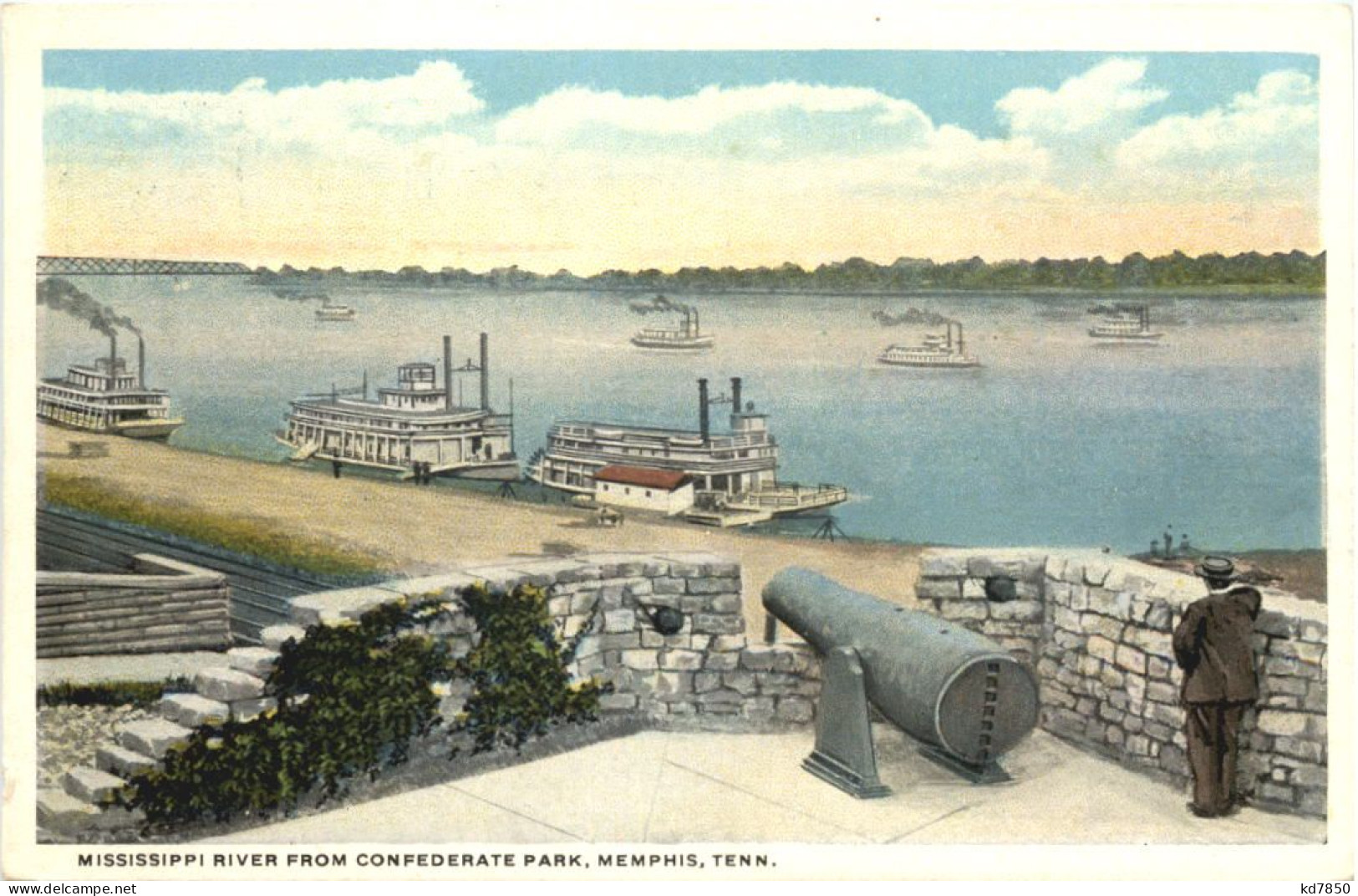 Memphis - Mississippi River From Confederate Park - Altri & Non Classificati