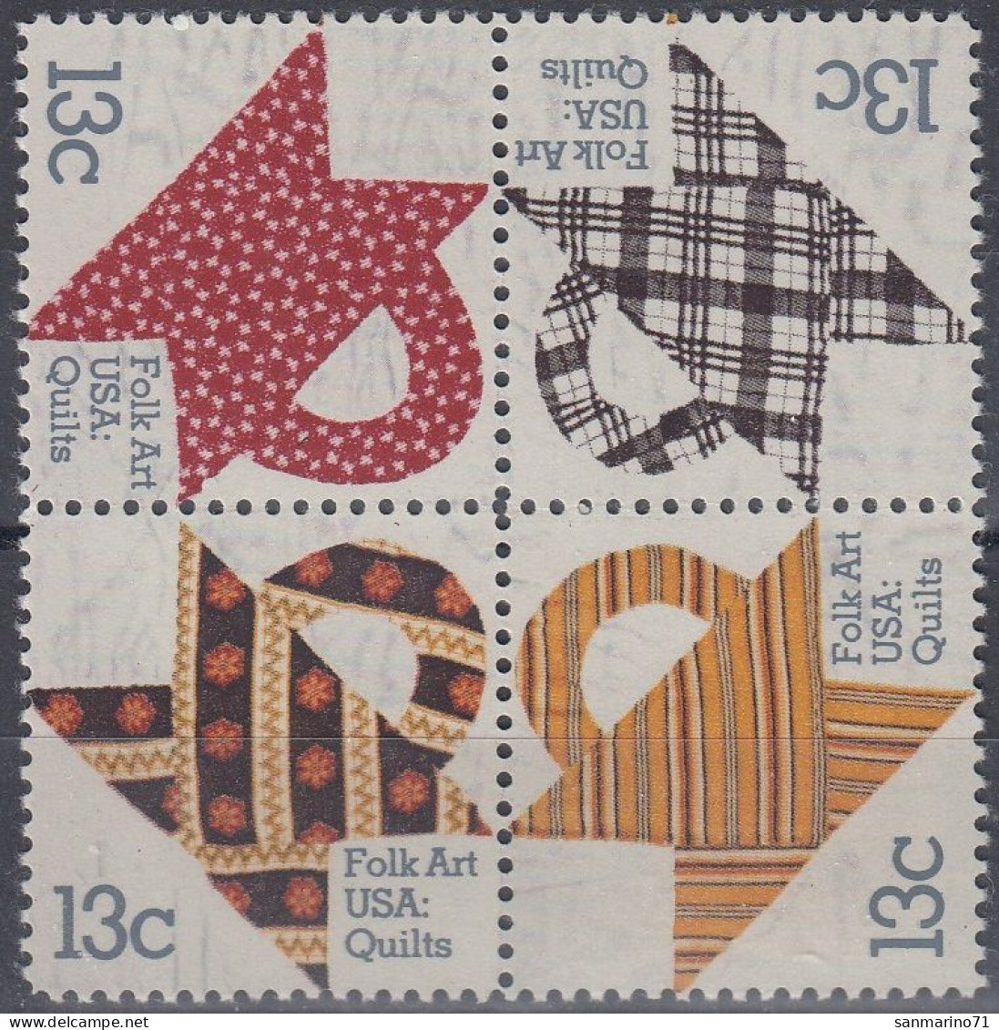 UNITED STATES 1329-1332,unused,hinged (*) - Unused Stamps
