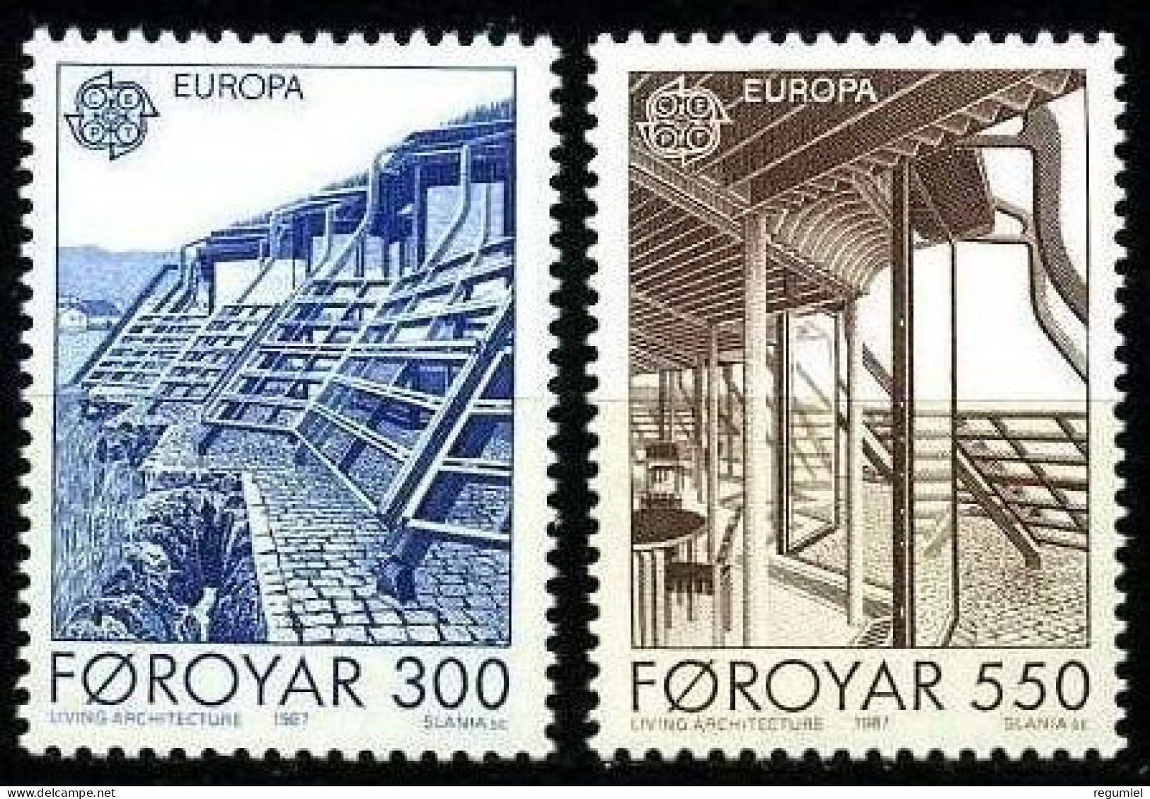 Feroe 143/144 ** MNH. 1987 - Faroe Islands