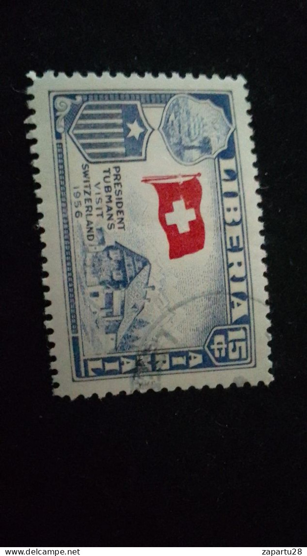LİBERYA--1952   16 C      DAMGALI - Liberia