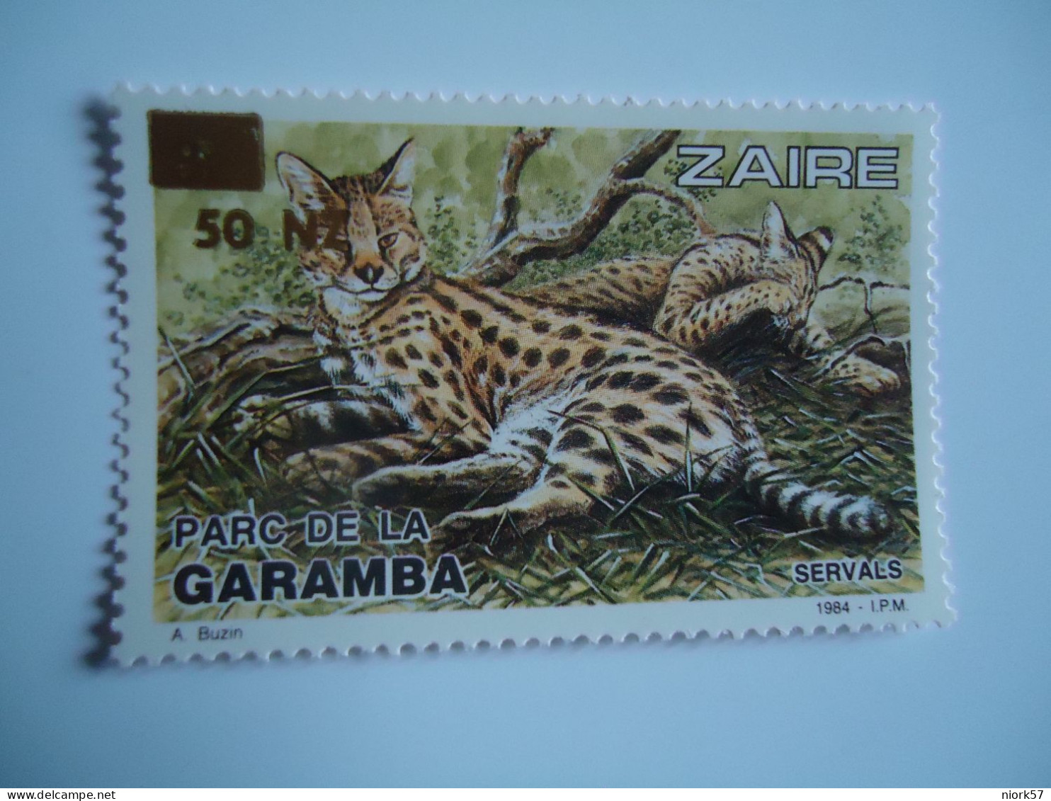 ZAIRE MNH   ANIMALS   TIGER OVERPRINT 1984 - Other & Unclassified