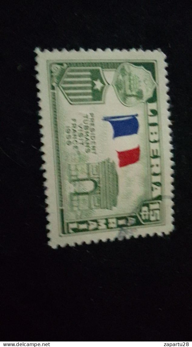 LİBERYA--1952   16 C      DAMGALI - Liberia