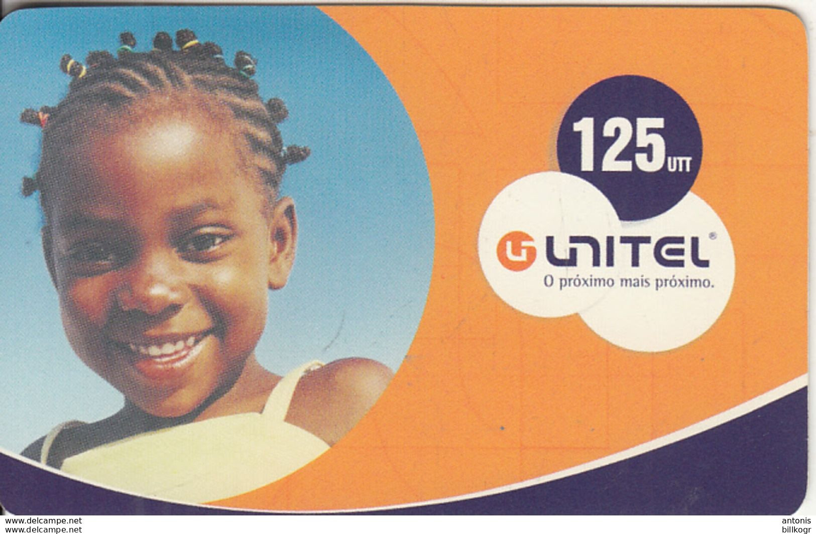 ANGOLA - Penteados Angolanos, Unitel Recharge Card 125 Units, Exp.date 23/12/06, Used - Angola