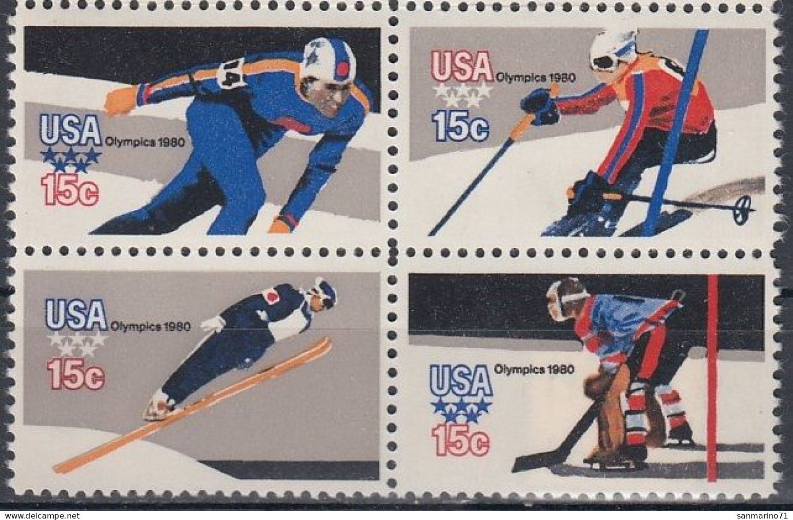 UNITED STATES 1411-1414,unused,hinged (*) - Unused Stamps