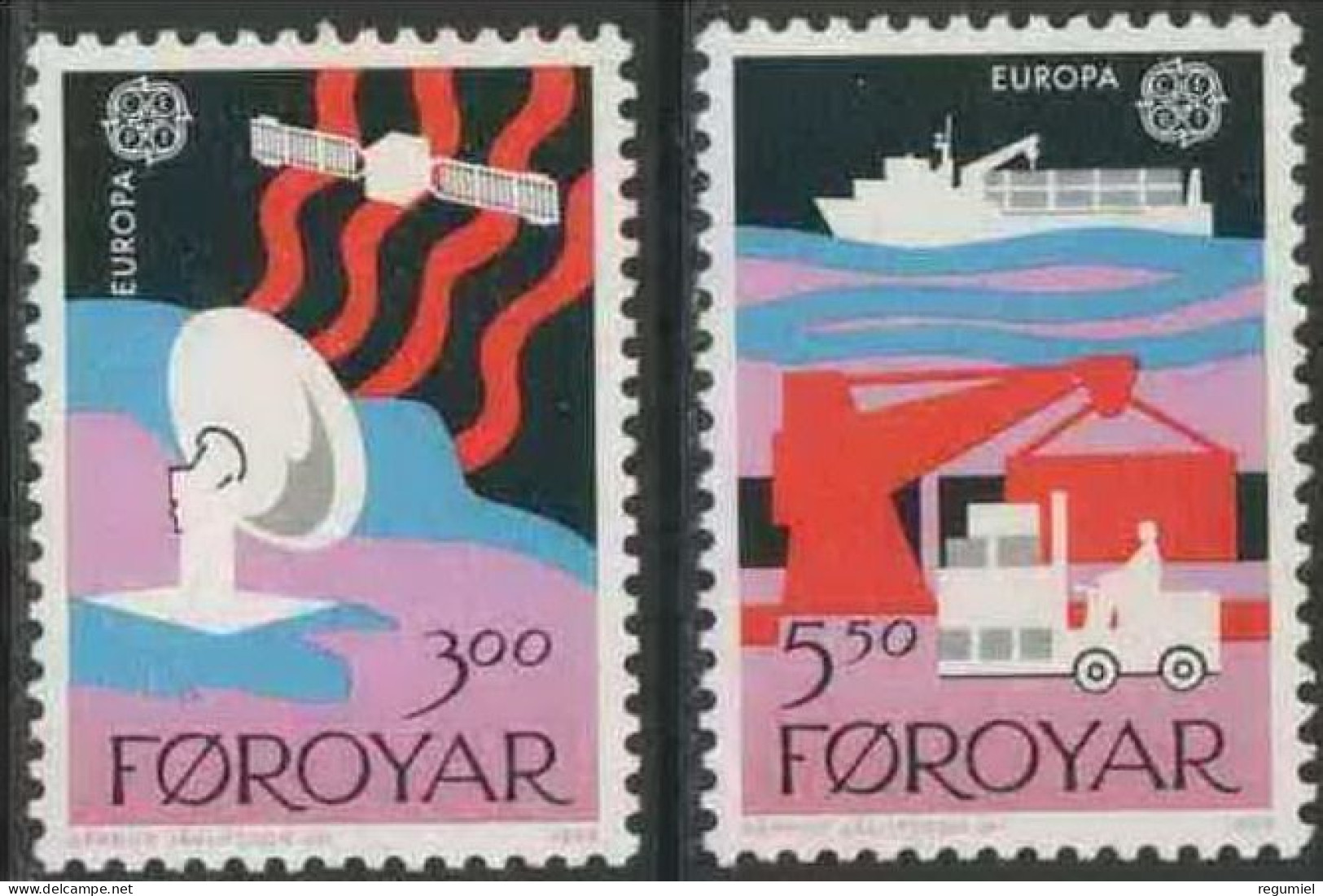 Feroe 160/161 ** MNH. 1988 - Faroe Islands