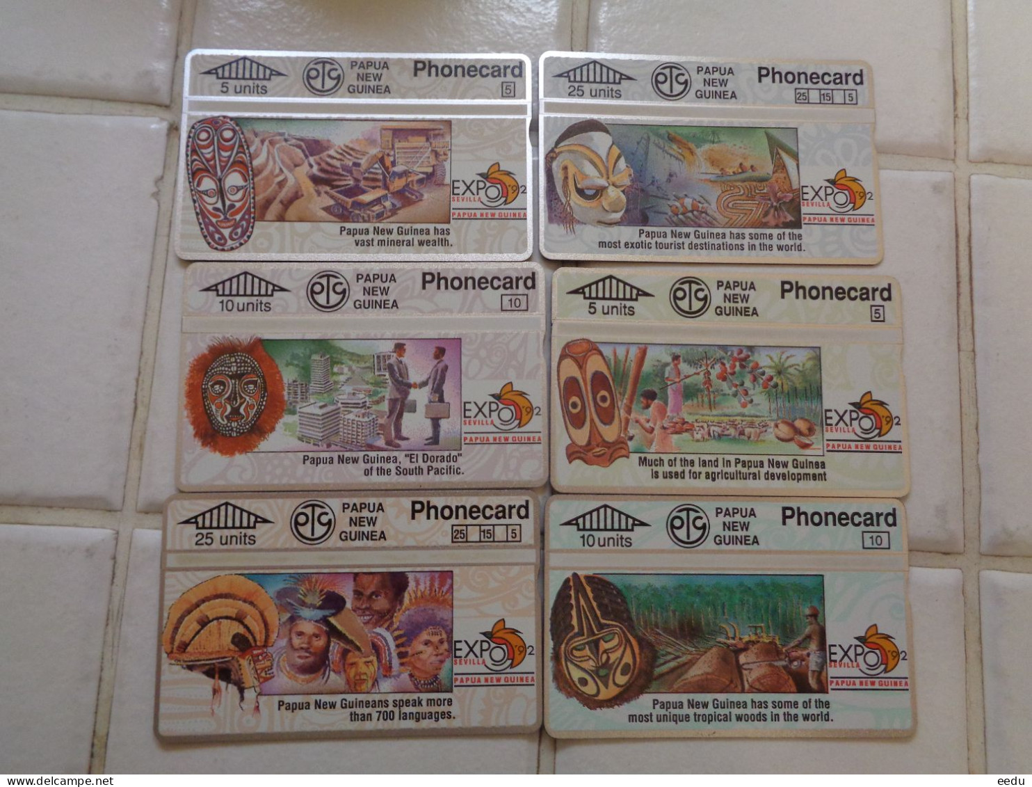 Papua New Guinea Phonecard ( 6 Mint Cards ) - Papua New Guinea