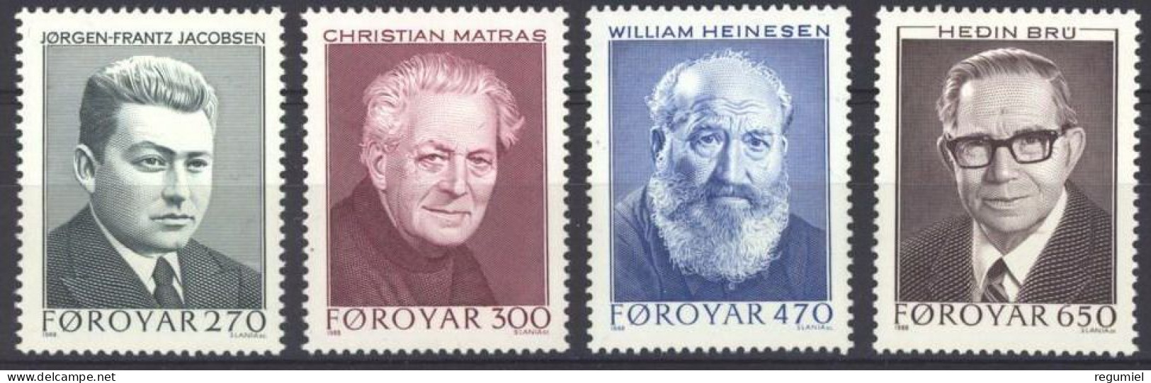 Feroe 162/165 ** MNH. 1988 - Färöer Inseln