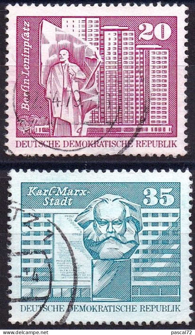 DDR 1973 Mi-Nr 1820 & 1821 Gestempelt / Used / Oblitérés - Oblitérés