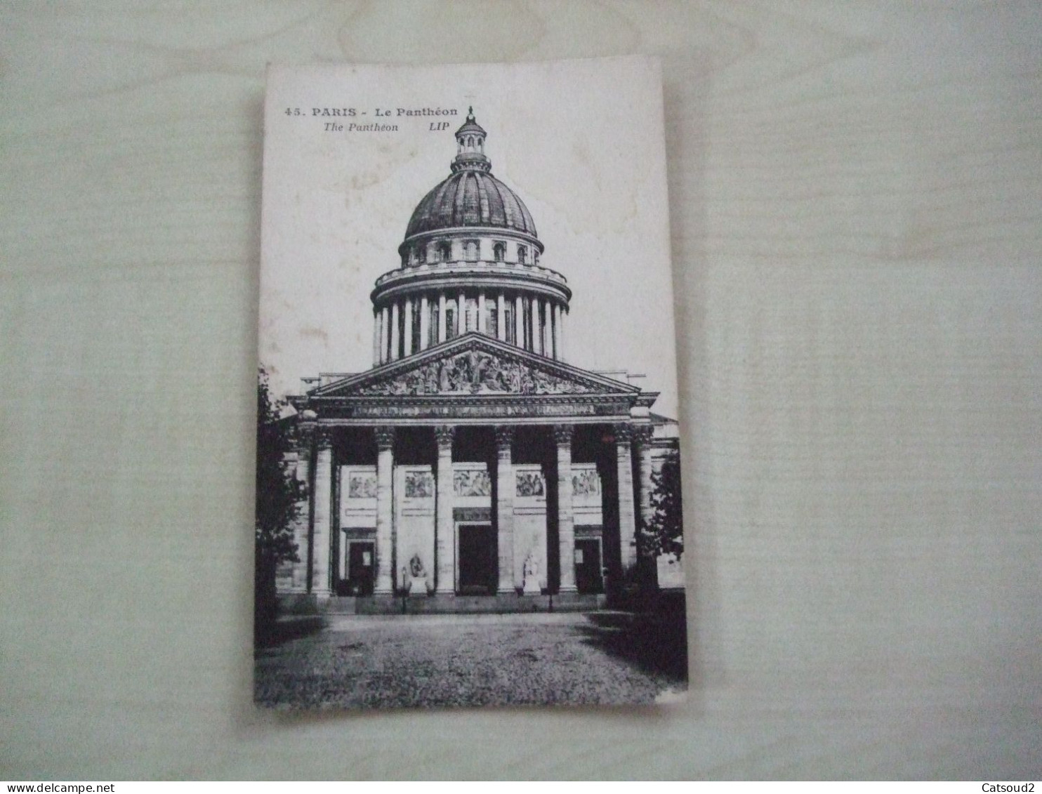 Carte Postale Ancienne 1929 PARIS Le Panthéon - Panthéon