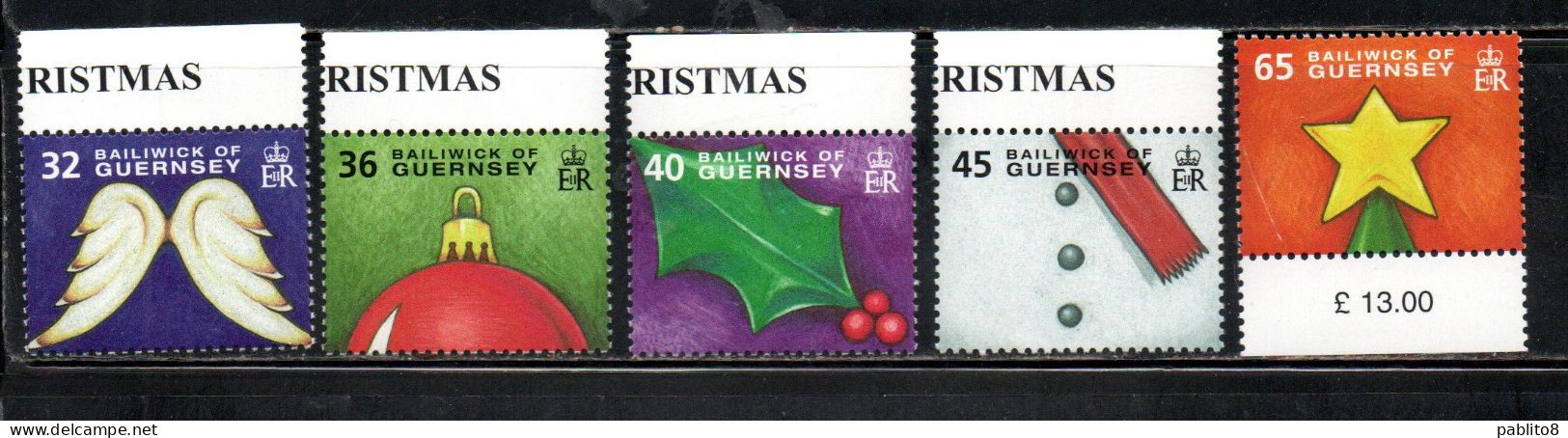 GUERNSEY GUERNESEY 2004 CHRISTMAS NATALE NOEL WEIHNACHTEN NAVIDAD NATAL COMPLETE SET SERIE COMPLETA MNH - Guernesey