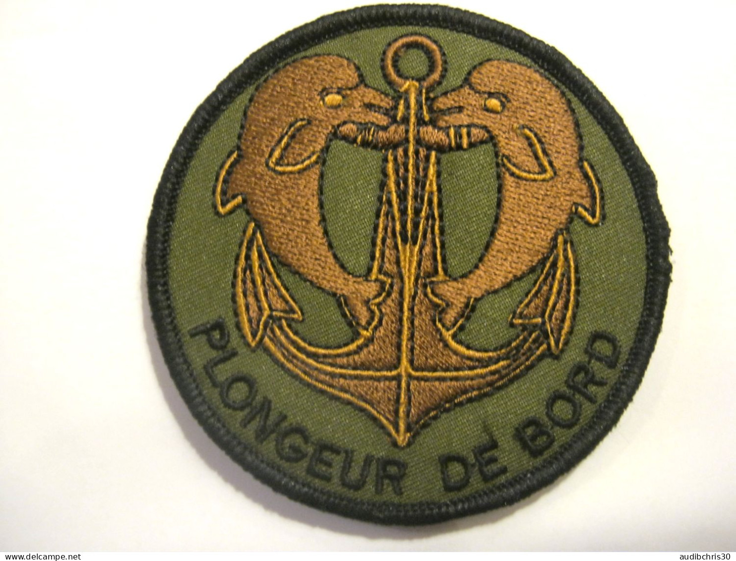 ECUSSON MARINE NATIONALE PLONGEUR DE BORD SCRATCH AU DOS 80MM - Navy