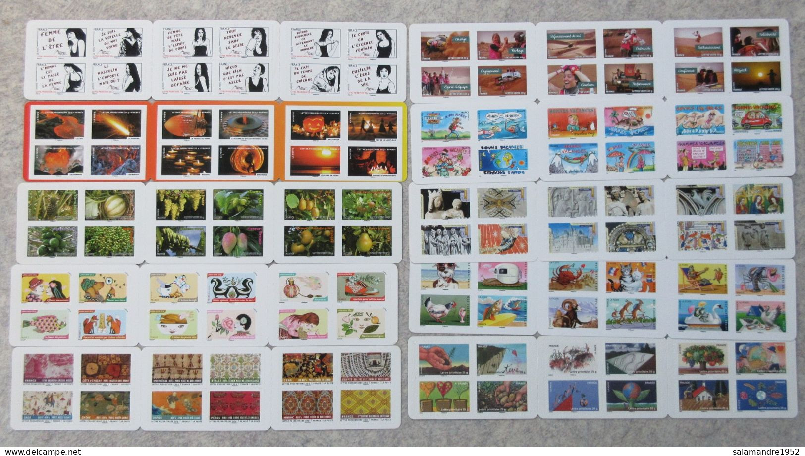 FRANCE 10 CARNETS DE 12 TIMBRES AUTOADHESIFS A VALEUR PERMANENTE 120 Timbres (1) - Andere & Zonder Classificatie