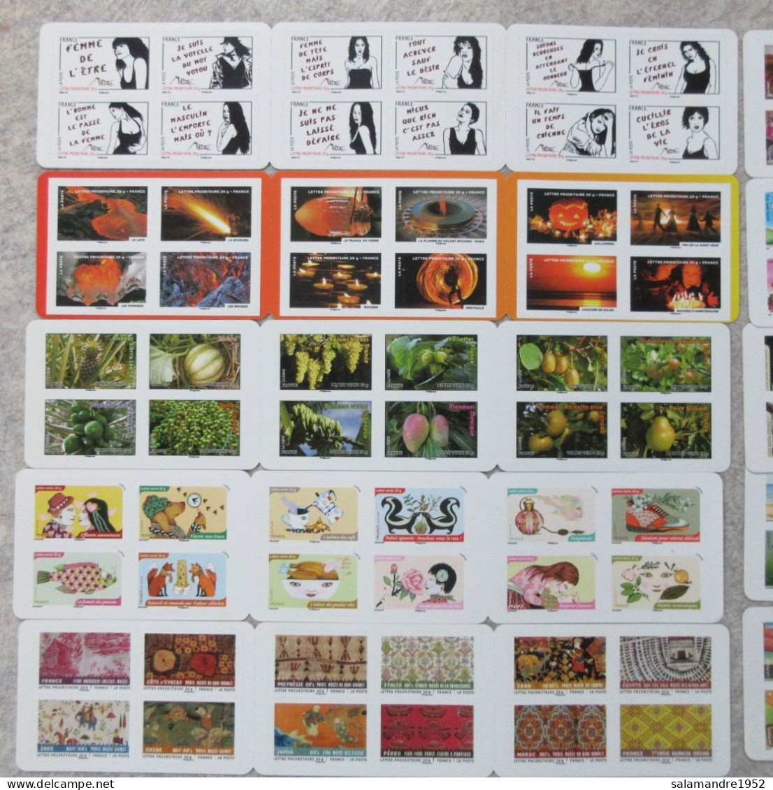 FRANCE 10 CARNETS DE 12 TIMBRES AUTOADHESIFS A VALEUR PERMANENTE 120 Timbres (1) - Sonstige & Ohne Zuordnung