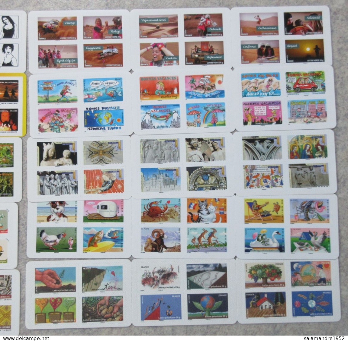 FRANCE 10 CARNETS DE 12 TIMBRES AUTOADHESIFS A VALEUR PERMANENTE 120 Timbres (1) - Andere & Zonder Classificatie