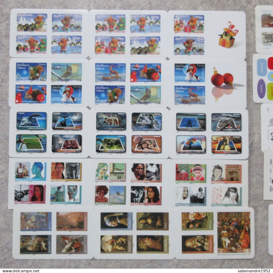 FRANCE 10 CARNETS DE 12 TIMBRES AUTOADHESIFS A VALEUR PERMANENTE 120 Timbres (2) - Sonstige & Ohne Zuordnung