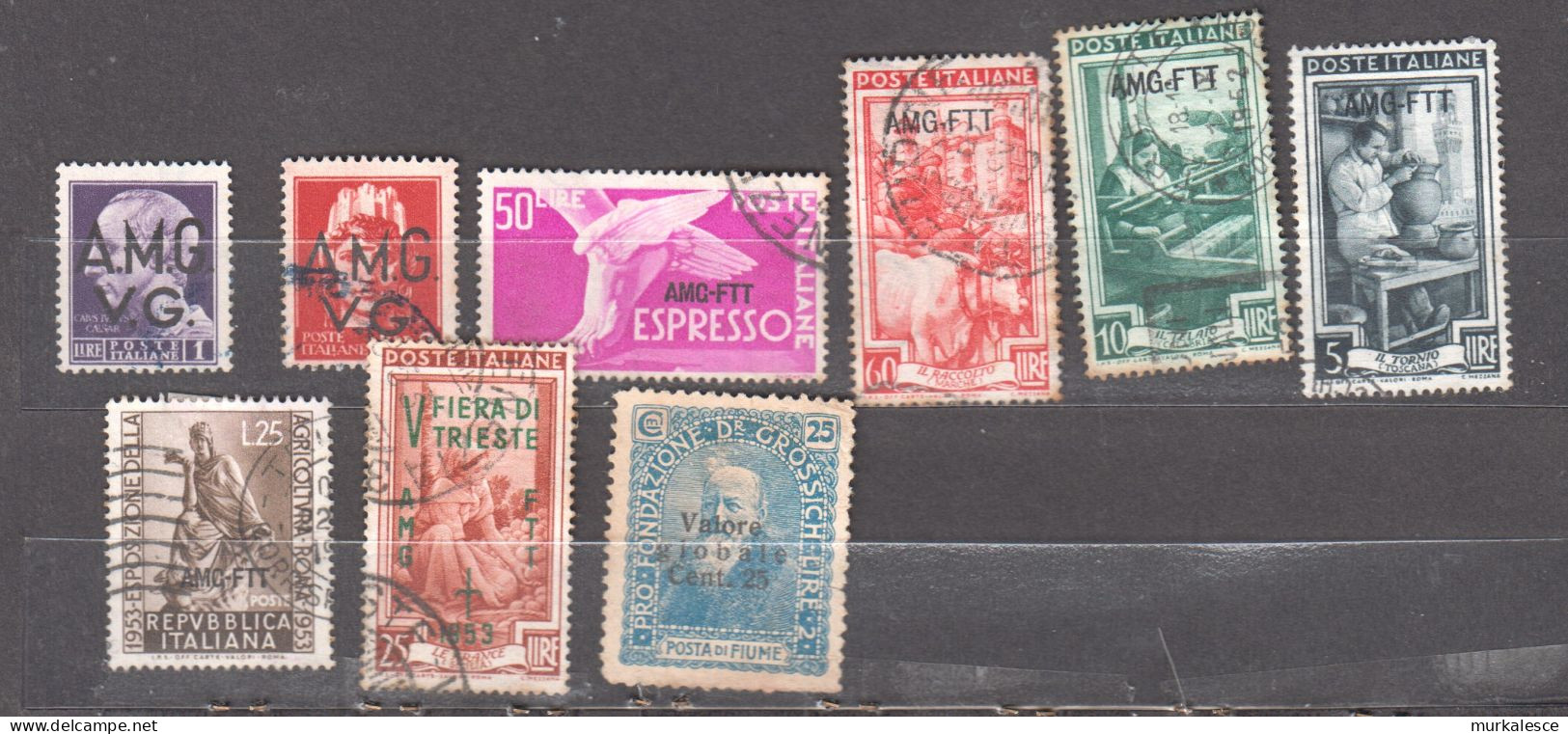 9389  --LOT   STAMPS   ITALIA   TRIESTE  AMG  FTT - Oblitérés