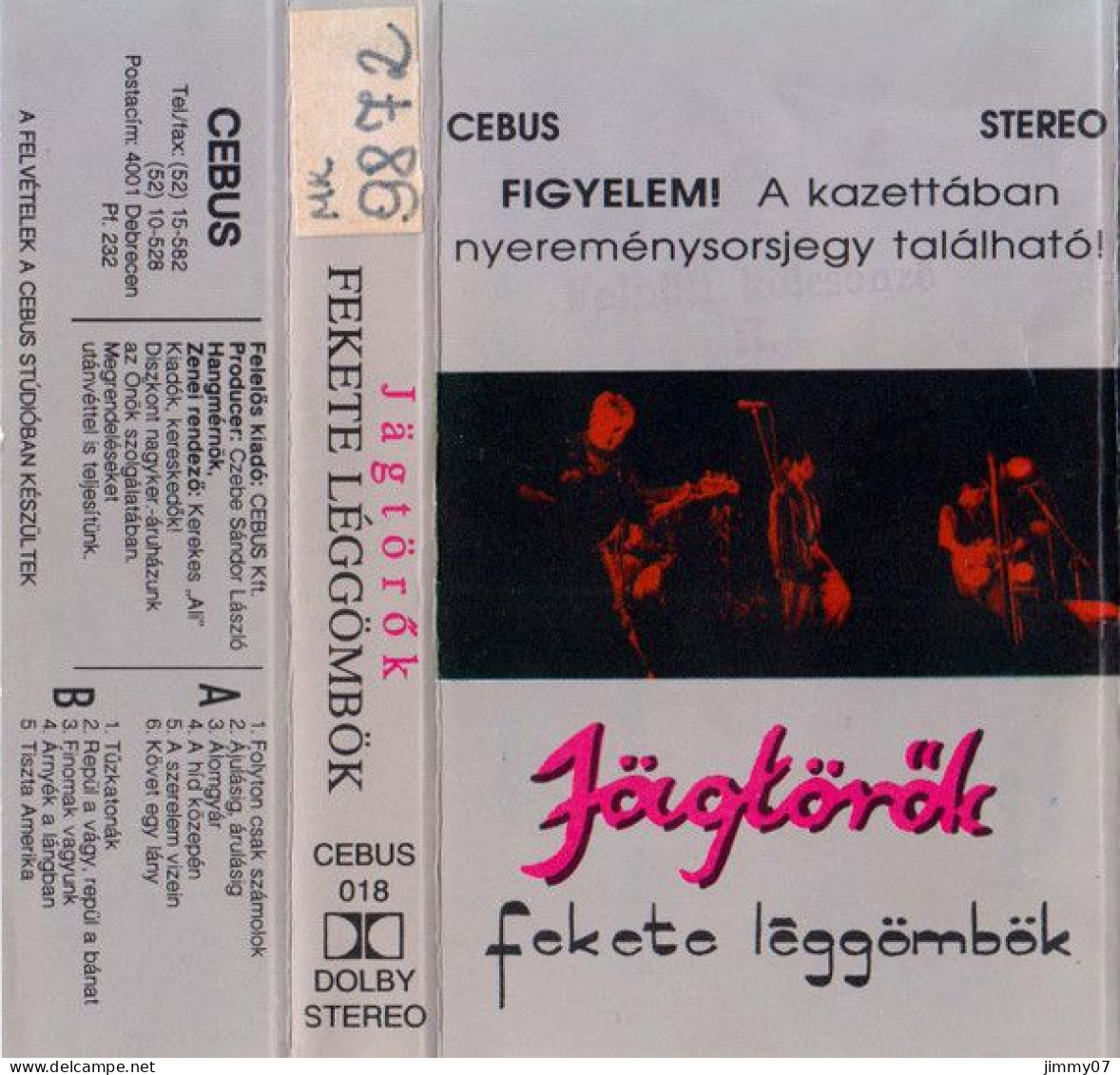 Jägtörők - Fekete Léggömbök (Cass, Album) - Audio Tapes