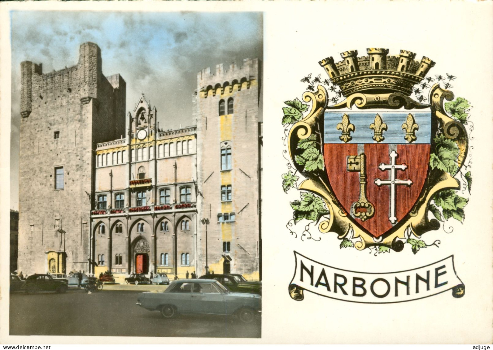 CPM*11* NARBONNE - Palais Des Archevêques - ARMOIRIES _ Héraldique_ * 2 Scans - Narbonne