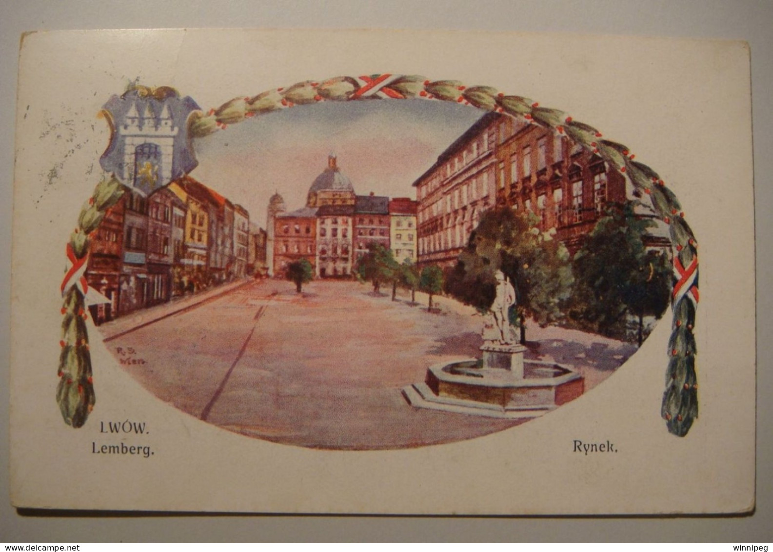 Lwow Lemberg.Rynek.WWI.Feldpost.Militarzensur.Poland.Ukraine. - Ukraine