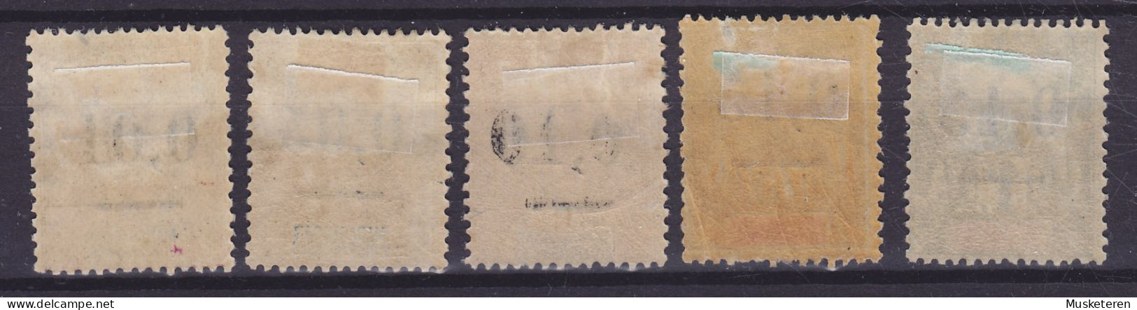 Madagascar 1902 Mi. 51-55 Kolonial-Allegorie Overprinted M. Aufdruck & 4x ERROR Variety In Overprint, MH* (7 Scans) - Unused Stamps