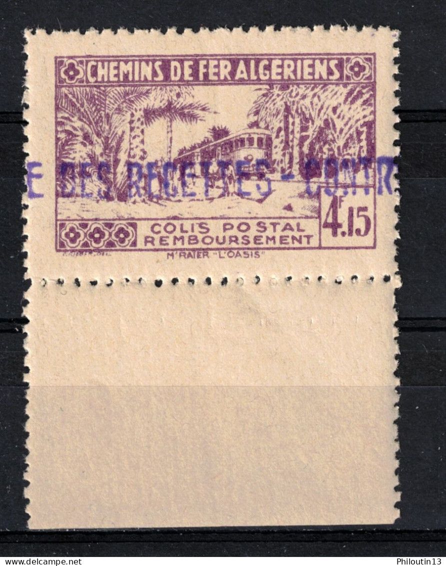 Algérie Colonies Françaises Colis Postaux BdF N° 90 ** / MNH Scan Recto / Verso - Colis Postaux