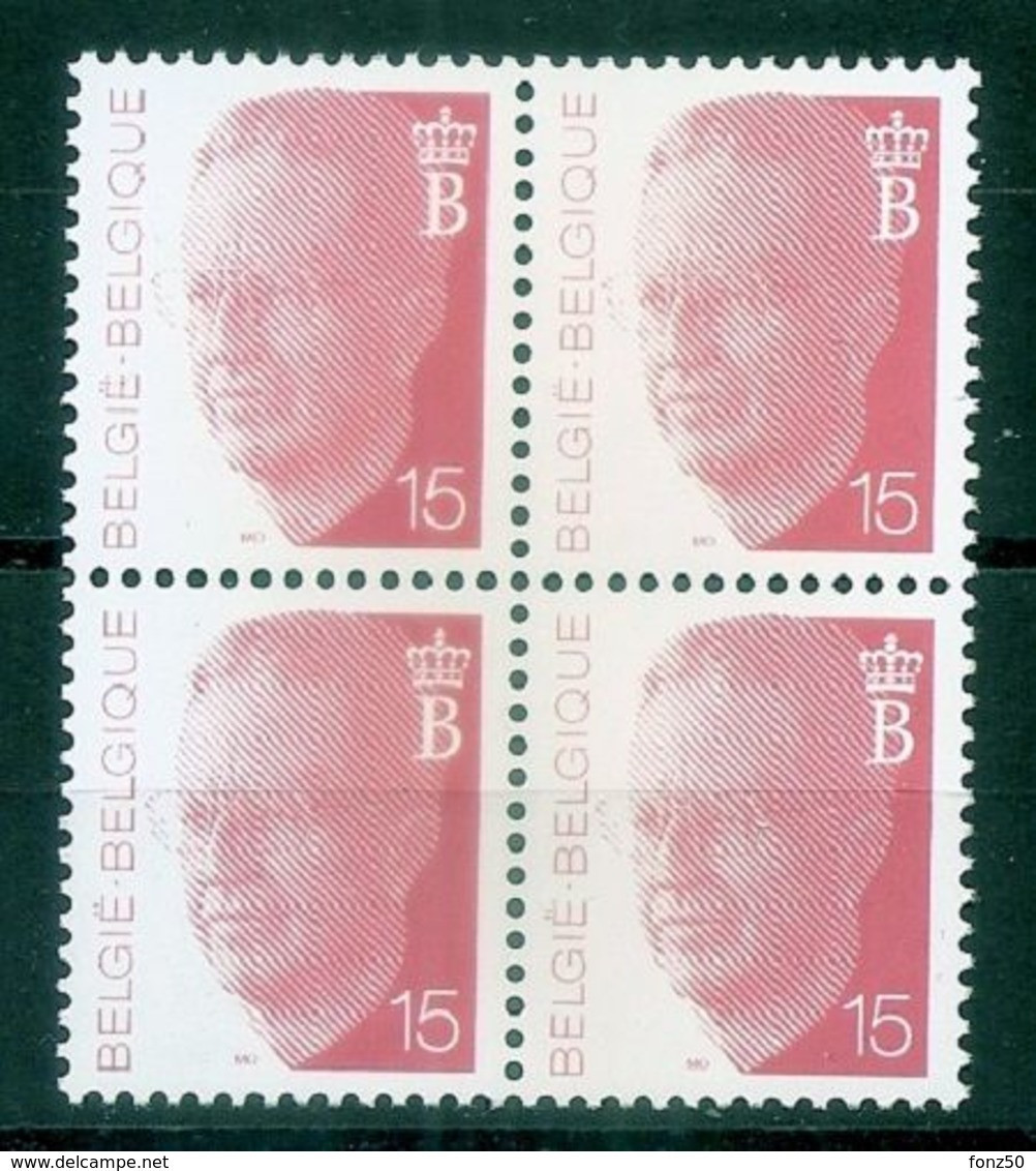 BELGIE  ALBERT II * Nr 2450 P5a * Postfris Xx * GROENE GOM - 1981-1990 Velghe