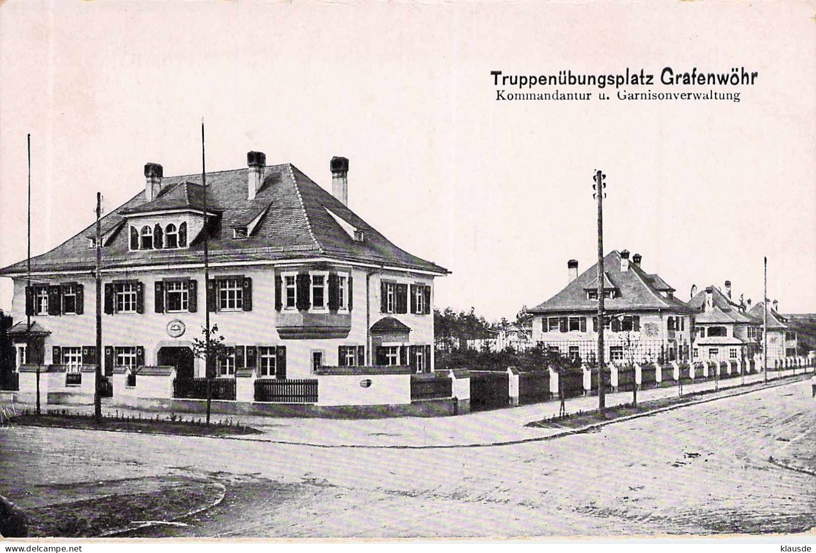 Truppenübungsplatz Grafenwöhr Kommandantur U.Garnisionsverwaltung Gel.1918 Feldpost - Grafenwoehr