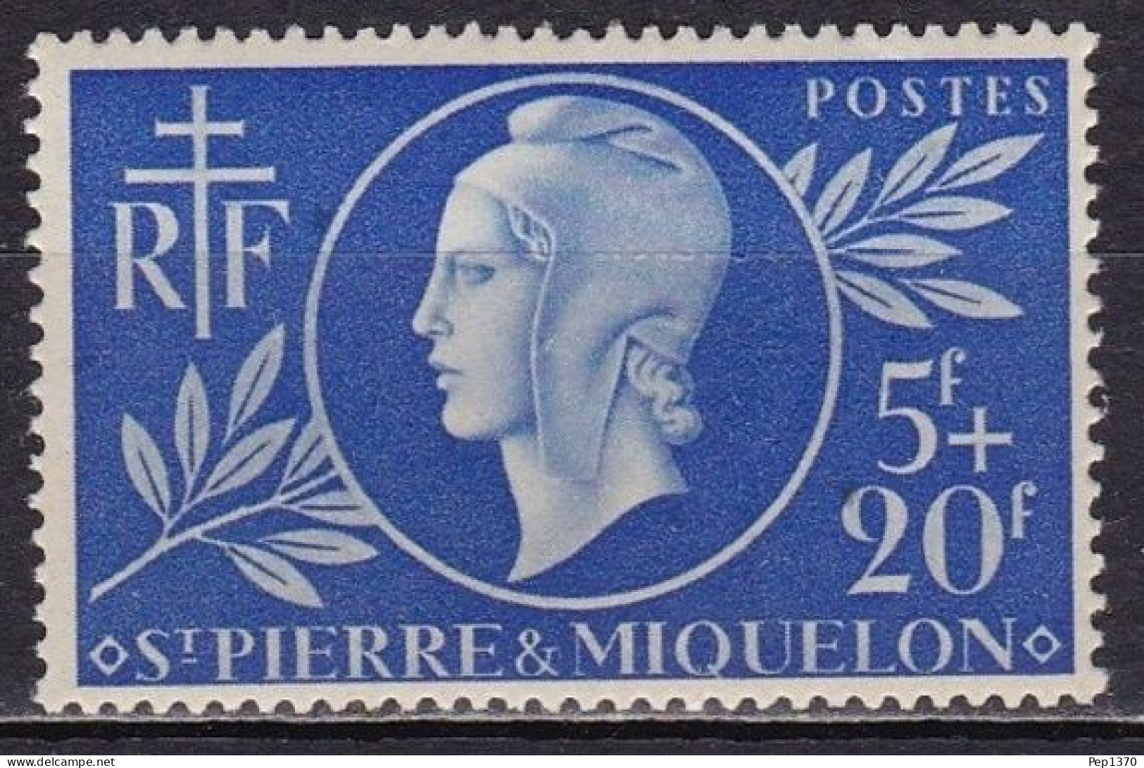 SAINT PIERRE ET MIQUELON 1944 - AYUDA FRANCESA - ENTRAIDE FRANCAISE - YVERT 314* - Neufs