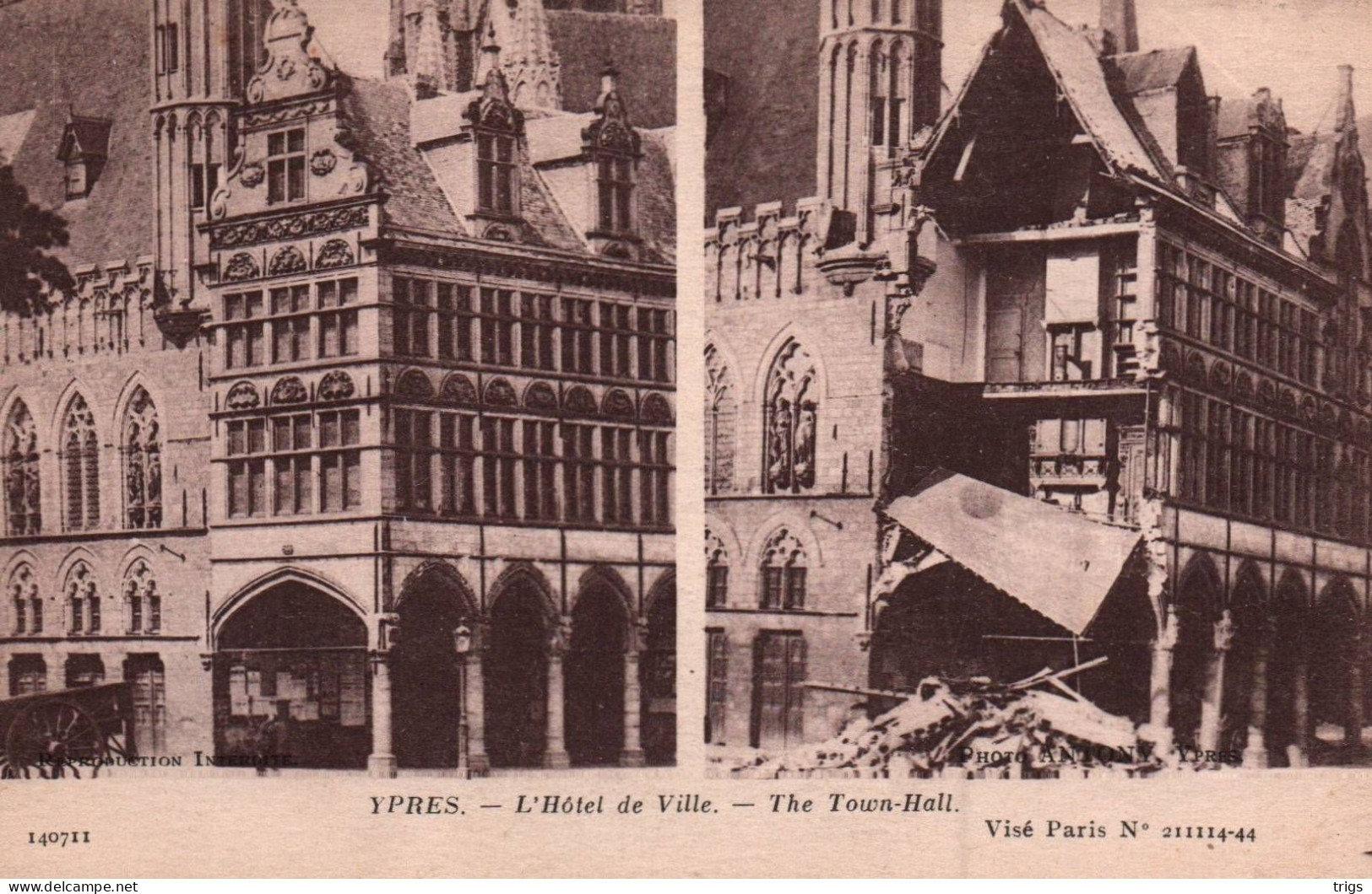 Ypres - L'Hôtel De Ville - Ieper