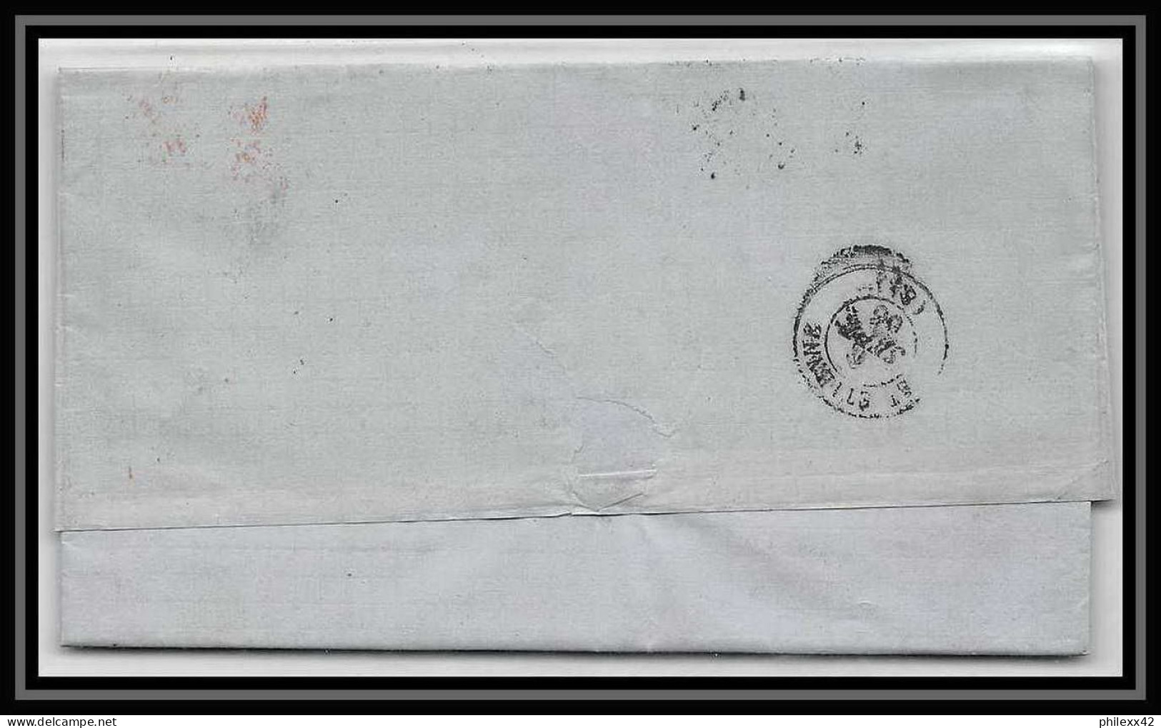 35255 N°19 40c Rose Florence (firenze) St Etienne Flettre Cover Italie Italia Italy Lettre Cover Vittorio Emanuele 2 - Marcofilía