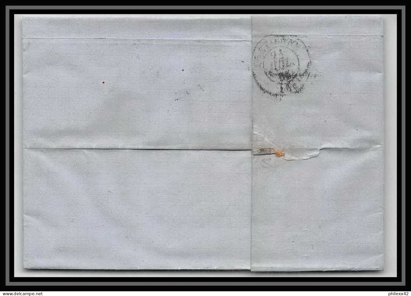 35254 N°19 40c Rose Florence (firenze) St Etienne Flettre Cover Italie Italia Italy Lettre Cover Vittorio Emanuele 2 - Marcofilía