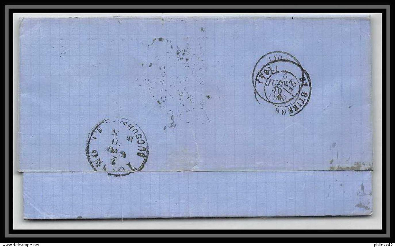 35238 N°19 40c Rose Milano Staz St Etienne France Lettre Cover Italie Italia Italy Lettre Cover Vittorio Emanuele 2 - Marcofilía