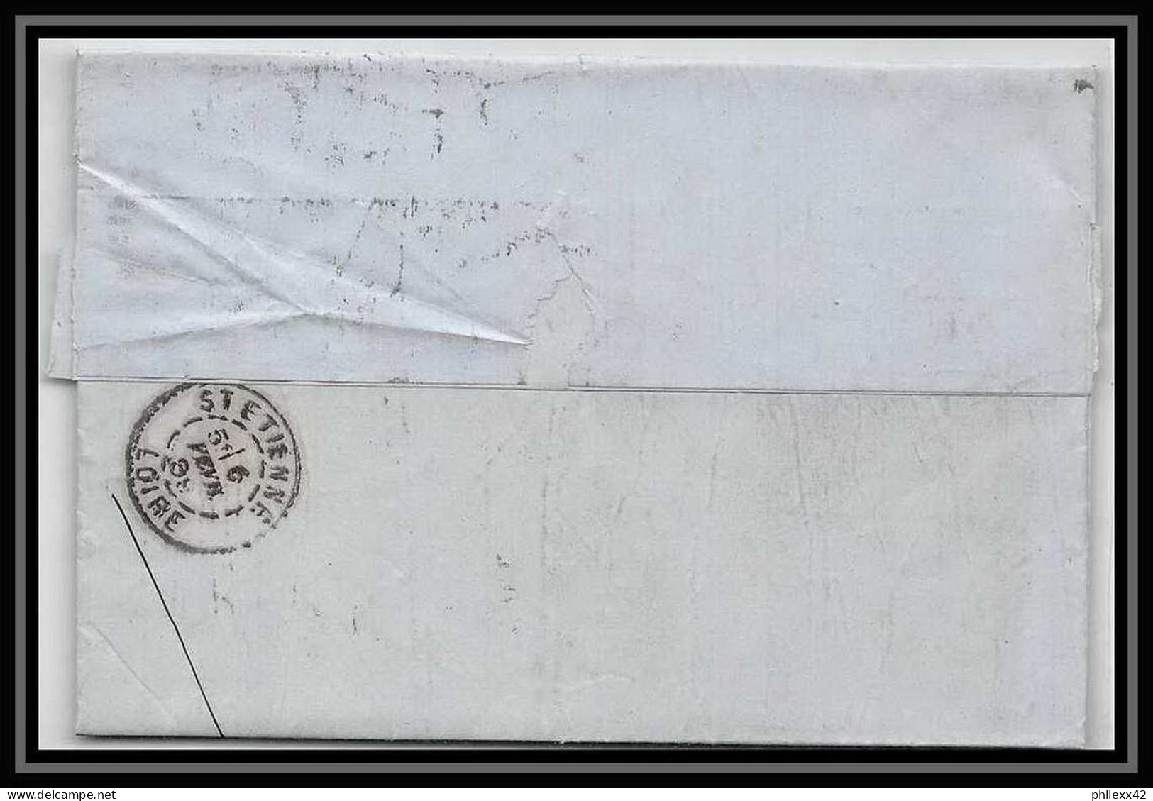 35012 N°36 25C Bleu Milano St Etienne Francelettre Cover Italie Italia Italy Lettre Cover Umberto I - Marcophilia