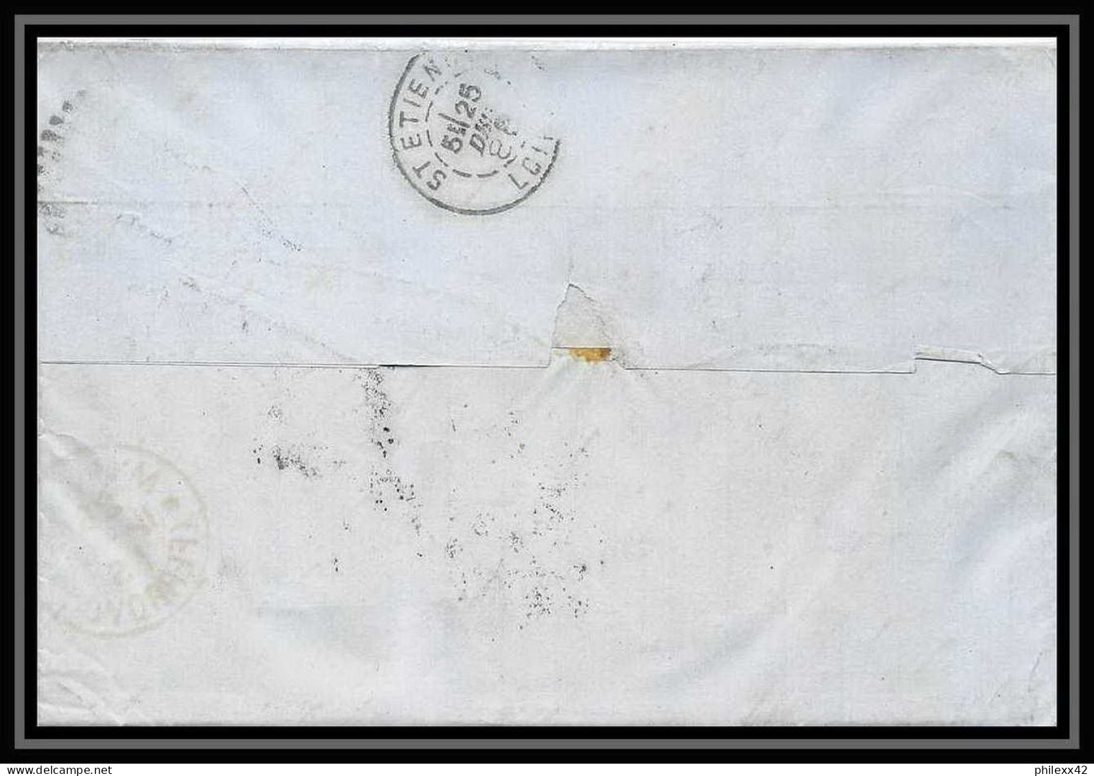 35004 N°36 25C Bleu Milano St Etienne Francelettre Cover Italie Italia Italy Lettre Cover Umberto I - Poststempel