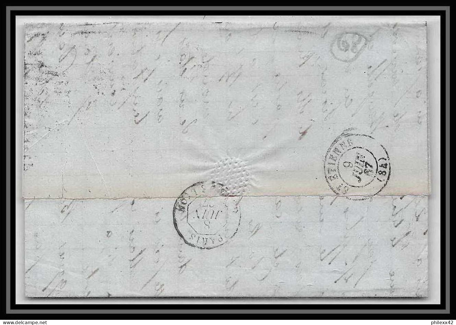 35872 N°32 Victoria 4p Red London St Etienne France 1867 Cachet EC73 Lettre Cover Grande Bretagne England - Cartas & Documentos