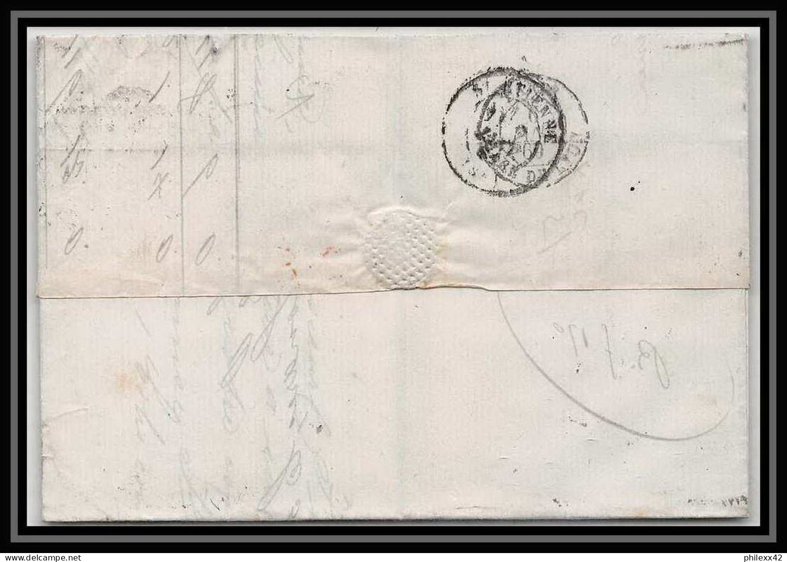 35855 N°32 Victoria 4p Red London St Etienne France 1869 Cachet 105 Lettre Cover Grande Bretagne England - Briefe U. Dokumente