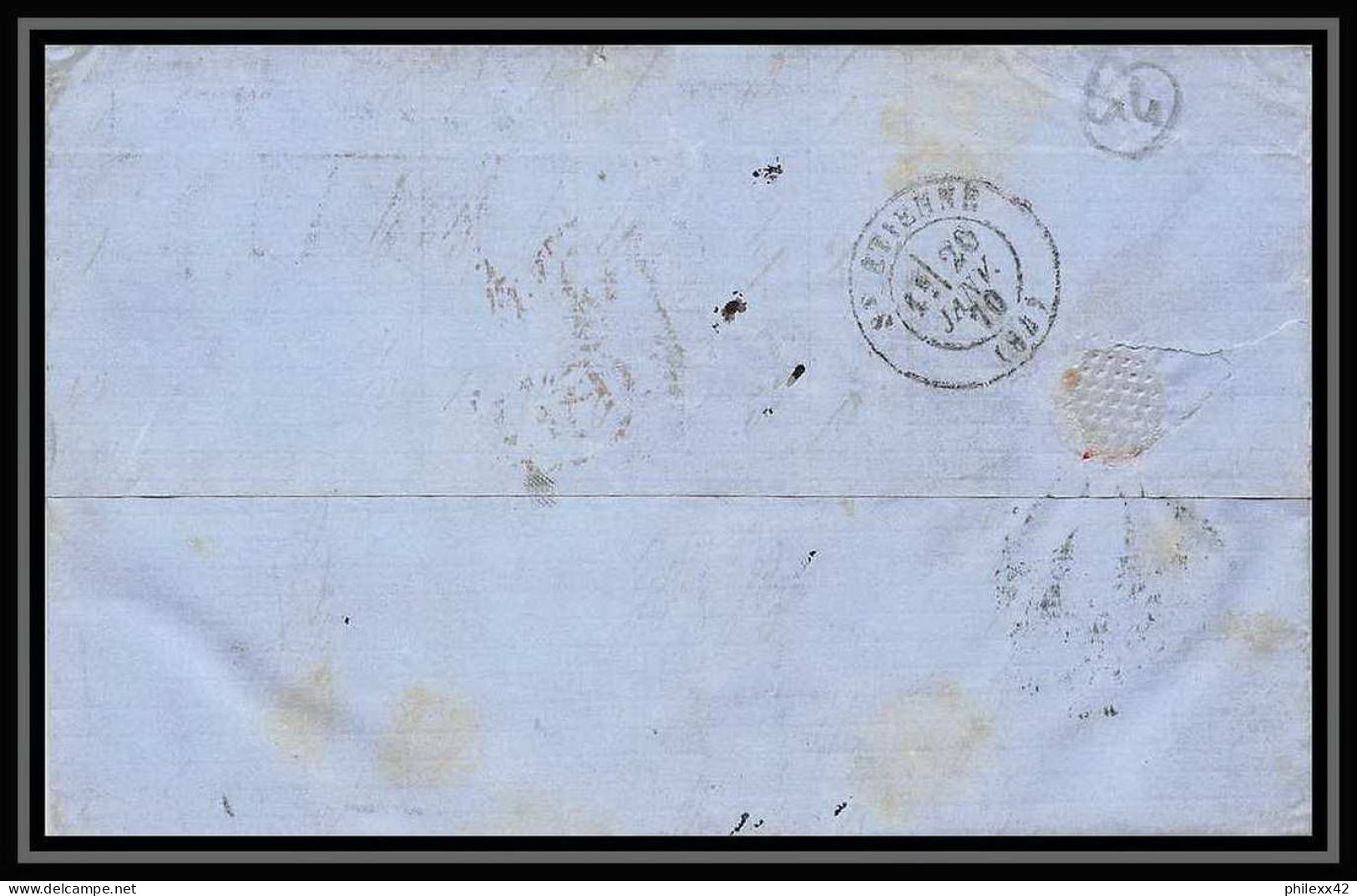 35734 N°32 Victoria 4p Red London St Etienne France 1870 Cachet 77 Lettre Cover Grande Bretagne England - Briefe U. Dokumente