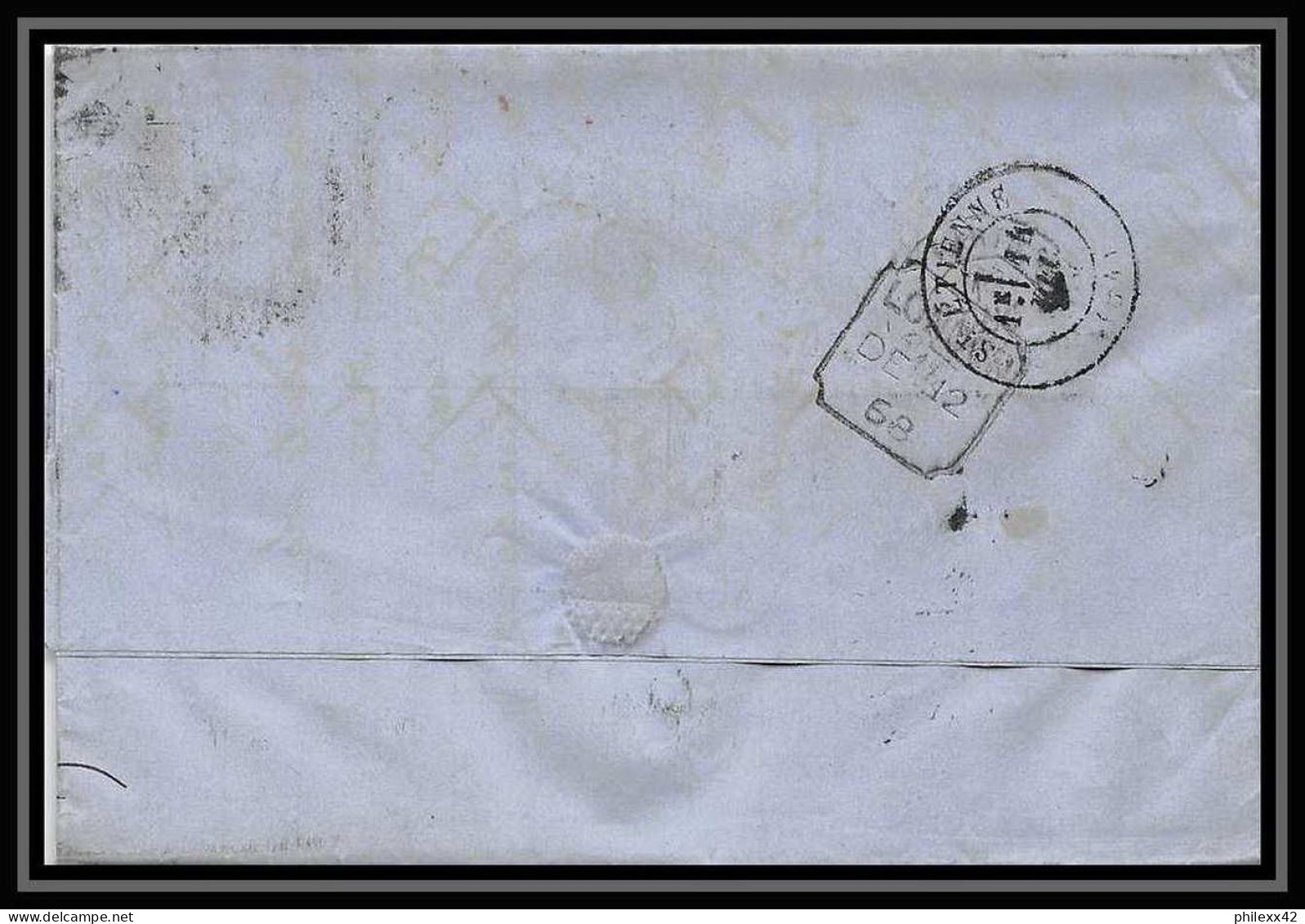 35667 N°32 Victoria 4p Red London St Etienne France 1868 Cachet 48 Lettre Cover Grande Bretagne England - Cartas & Documentos