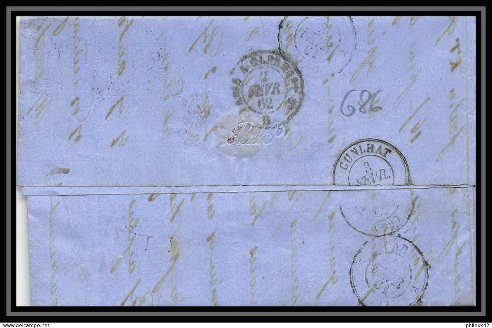 35785 N°32 Victoria 4p Red London St Etienne France 1862 Cachet 89 Lettre Cover Grande Bretagne England - Covers & Documents